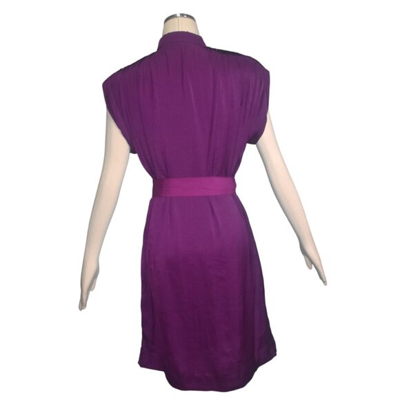 Lanvin 2011 Purple Dress with Sash Belt M - Picture 2 of 9
